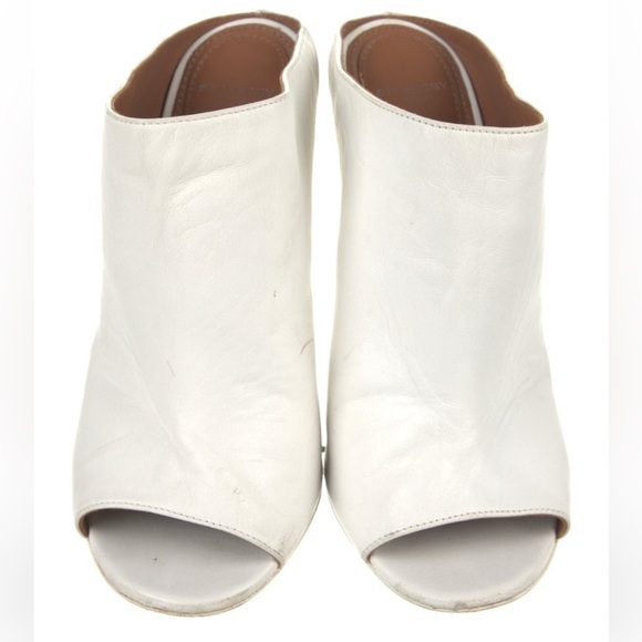 Givenchy white leather Mules Women's Size: 7 - Picture 3 of 5